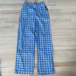 Wild Fable blue Checkered floral pants
